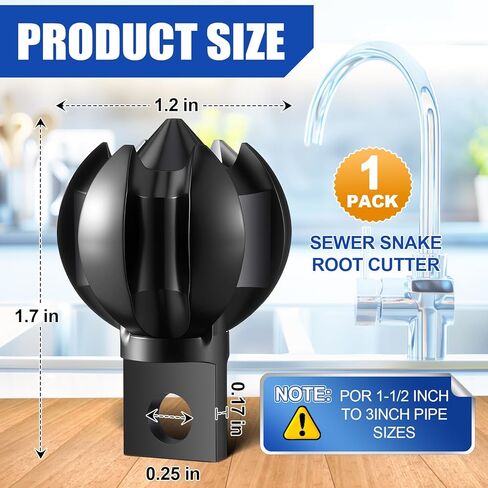 مرفق حفر ثعبان الصرف الصحي من Enhon، رأس قطع الجذر الحلزوني بقطر 1.2 بوصة لثقب الصرف، مرفق ثعبان المجاري العالمي مع واجهة 0.25 بوصة، يناسب أنابيب 1.5-3 بوصة في المطبخ والحمام والحمام in Kuwait