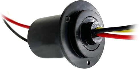 1pcs High Power High Current Conductive Slip Ring 3 Channel 60A Collector Ring with Flange Diameter 35mm Rotary Joint Connector in Saudi Arabia