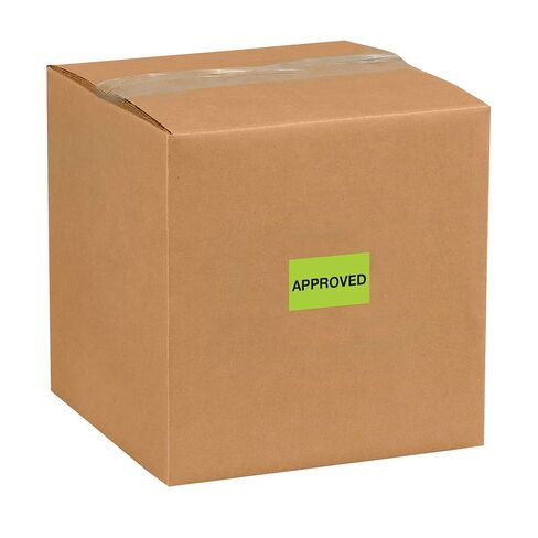 Tape Logic Aviditi Tape Logic 1 1/4" x 2","Approved" Fluorescent Green Sticker, for Shipping, Handling, Packing, and Moving (1 Roll of 500 Labels) in Saudi Arabia