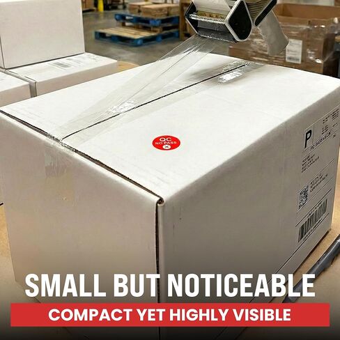 500pcs QC No Pass Stickers, 0.5" Inspection Fail Stickers for Quality Control in Saudi Arabia