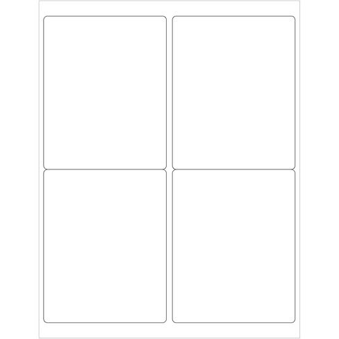 Tape Logic 4" x 5" White Shipping Address Labels, for Laser & Inkjet Printers, Permanent Adhesive, 8 1/2" x 11" Sheet, 4 Labels Per Sheet, 100 Sheets in Saudi Arabia