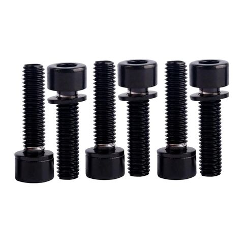 M5x12mm Bike Bolt with Washer Titanium Finish Screw for Motorcycle Bicycle Water Bottle Cage Bolts Parts 6Pack Burnt Blue in Saudi Arabia