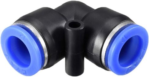 uxcell Plastic Elbow Push to Connect Tube Fitting 12mm Tube OD Pneumatic Air Push Fit Lock Fitting Blue 10pcs in Saudi Arabia