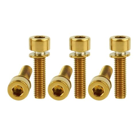 M5x12mm Bike Bolt with Washer Titanium Finish Screw for Motorcycle Bicycle Water Bottle Cage Bolts Parts 6Pack Burnt Blue in Saudi Arabia