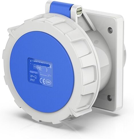 Concealed direct 16A 3P IP67 TYP-218 aviation socket in Kuwait