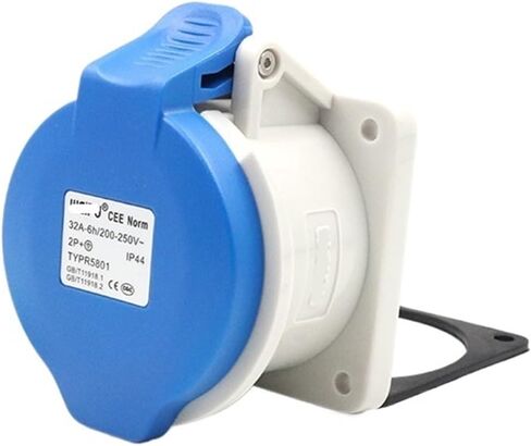 Industrial socket connector TYPR5801 (32A 3 core) straight seat in Kuwait