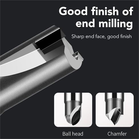 Diamond Milling Cutter Carbon Fiber Fiberglass Bakelite Machining Tool Carbide Engraving Bit Polycrystalline End Mill(4x4x50-2T,Die Casting AL) in Saudi Arabia