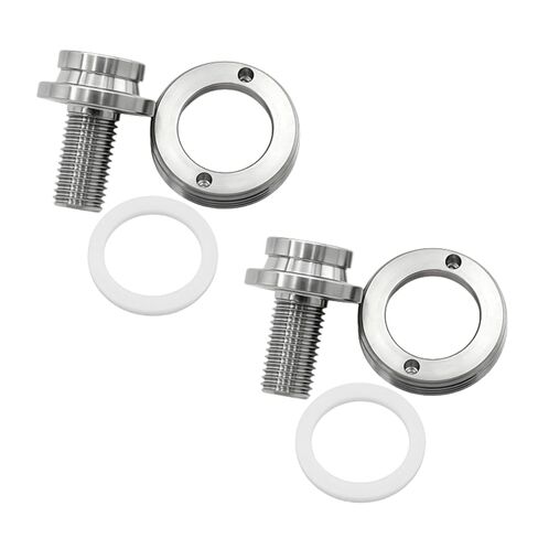 مسامير تثبيت ذراع الكرنك M8x15mm من التيتانيوم، تصميم خفيف الوزن | مثالية للبيئات الرطبة/المالحة، براغي M8 لمجموعة الكرنك المستدقة المربعة والقوس السفلي (مجموعتان، أزرق محروق) in Kuwait