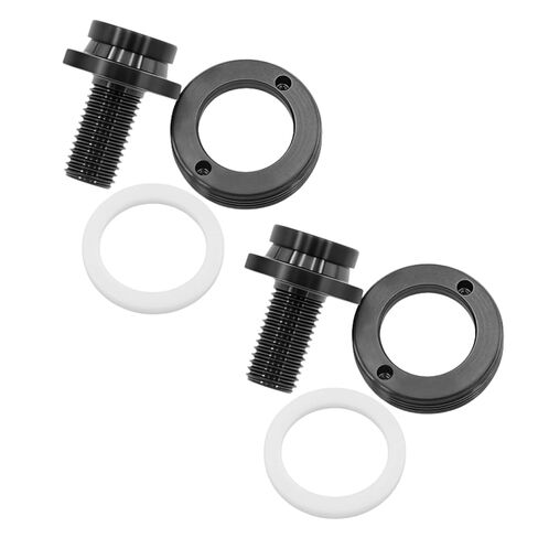 مسامير تثبيت ذراع الكرنك M8x15mm من التيتانيوم، تصميم خفيف الوزن | مثالية للبيئات الرطبة/المالحة، براغي M8 لمجموعة الكرنك المستدقة المربعة والقوس السفلي (مجموعتان، أزرق محروق) in Kuwait