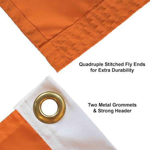College Flags & Banners Co. Clemson Tigers Orange Logo 3x5 Grommet Flag in Saudi Arabia