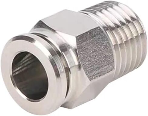 1PCS 304 Stainless Steel Pneumatic Hose Fitting PC PL Air Tube Connector 1/8 1/4 3/8 1/2 Quick Release Pipe Fittings(PC,10MM_1/4") in Saudi Arabia