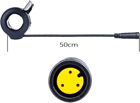BAFANG Throttle Grips(150mm)/Thumb Throttle 50cm(130x with Waterproof Connector) for Electric Bicycle Speed Control for Ebike Accessories in Saudi Arabia
