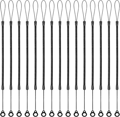 15 Pcs Pen Lanyards, Elastic Retractable Stylus Tether with Silicone Rings, Anti-Loss Pen Leash for Clipboard Tablet Touchscreen, Stylus Holder for Drawing Tool and Digital Devices in Kuwait