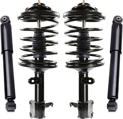 Detroit Axle - RWD Front Struts Rear Shocks for 2014-2019 Chevy Silverado 1500 LD GMC Sierra 1500 Limited, 2 Complete Struts with Coil Spring 2 Shock Absorbers Replacement Suspension Kit in Saudi Arabia
