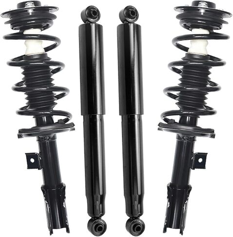 Detroit Axle - RWD Front Struts Rear Shocks for 2014-2019 Chevy Silverado 1500 LD GMC Sierra 1500 Limited, 2 Complete Struts with Coil Spring 2 Shock Absorbers Replacement Suspension Kit in Saudi Arabia