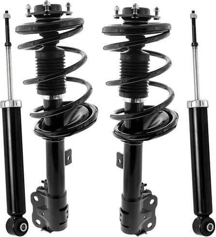 Detroit Axle - RWD Front Struts Rear Shocks for 2014-2019 Chevy Silverado 1500 LD GMC Sierra 1500 Limited, 2 Complete Struts with Coil Spring 2 Shock Absorbers Replacement Suspension Kit in Saudi Arabia