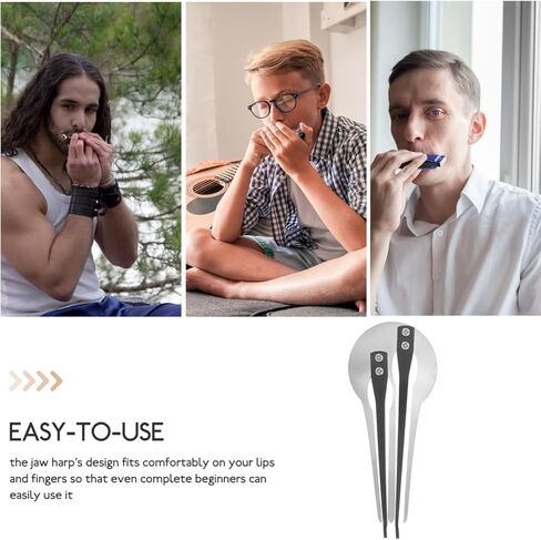 يهودي S القيثارة الفم القيثارة المعدنية الفك آلة موسيقية للمبتدئين المحمولة أداة الموسيقى العرقية المدمجة 5.11 بوصة السفر ودية in Kuwait