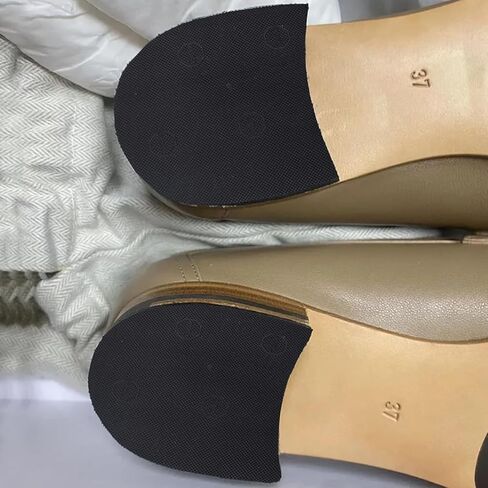 2 Pairs Shoe Repair Rubber Heels, 6 mm Thickness Anti Slip Boot Heel Cuttable Replacement Black Rubber Pad for Men's and Woman's Shoes, 3.5 x 3.7 Inch in Kuwait