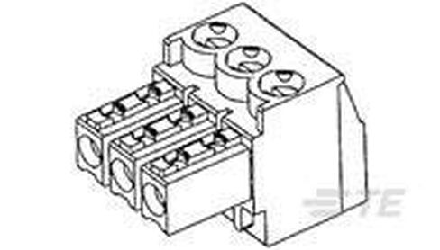 1-284509-5, Terminal Block Plug Stacking with Interlock 3.81mm Pitch (5 Items) in Saudi Arabia