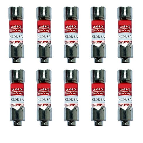 10 عبوات جديدة KLDR-8 KLDR-8A 600Vac صمام تأخير الوقت، KLDR 8A Class CC Cartridge Fuse in Saudi Arabia