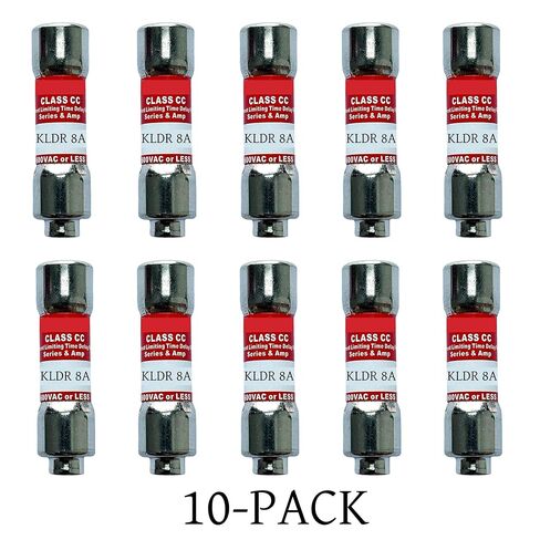 10 عبوات جديدة KLDR-8 KLDR-8A 600Vac صمام تأخير الوقت، KLDR 8A Class CC Cartridge Fuse in Saudi Arabia