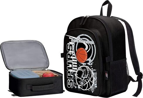 The Northwest Company NBA San Antonio Spurs Accelerator Backpack and Lunch Bag/Box Set in Saudi Arabia