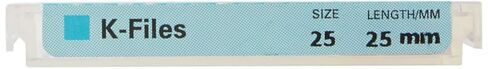 6065 Endo Hand K-File, 0.02 mm Taper, 25 mm Length, Stainless Steel, #25 Tip Size, Red (Pack of 6) in Saudi Arabia