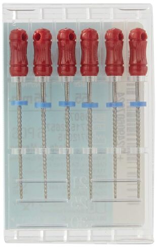 6076 Endo Hand K-File، مستدق 0.02 مم، طول 25 مم، من الفولاذ المقاوم للصدأ، مقاس 55 طرف، أحمر (عبوة من 6 قطع) in Saudi Arabia