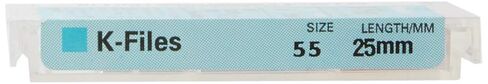 6076 Endo Hand K-File، مستدق 0.02 مم، طول 25 مم، من الفولاذ المقاوم للصدأ، مقاس 55 طرف، أحمر (عبوة من 6 قطع) in Saudi Arabia