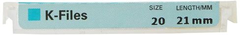 6005 Endo Hand K-File، مستدق 0.02 مم، طول 21 مم، من الفولاذ المقاوم للصدأ، مقاس طرف #20، أصفر (عبوة من 6 قطع) in Saudi Arabia