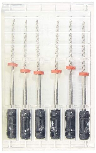 15258 Endo Hand K-Flex File, 0.02 mm Taper, 30 mm Length, Stainless Steel, 80 Tip Size, Black (Pack of 6) in Saudi Arabia