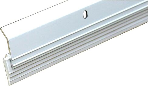 Heavy Duty Door Sweep with Vinyl Seal – 3 FT Length, Grey Aluminum – Blocks Drafts, Dust & Light – Weatherproof Door Bottom Seal – Indoor & Outdoor Use – Easy Install – Made in USA (3 FT, Grey) in Saudi Arabia