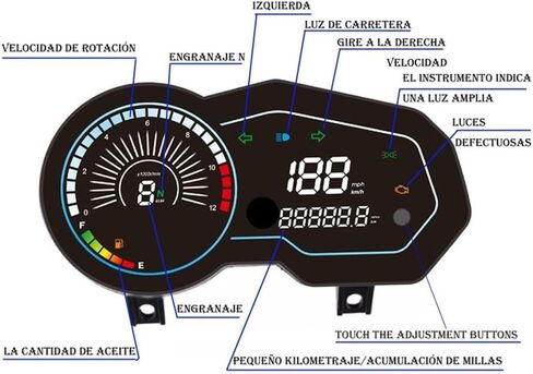 Motorcycle Odometer Motorcycle Digital Odometer Universal Meter for 150z 150sz 170z Dual Tachometer Odometer Instrument Panel in Saudi Arabia