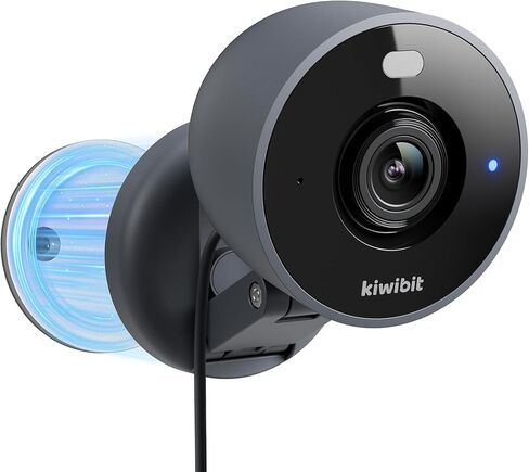 كاميرا أمان 2K داخلية/خارجية، كاميرا للحيوانات الأليفة، مراقبة الطفل، حامل مغناطيسي، اكتشاف الذكاء الاصطناعي، رؤية ليلية ملونة، تخزين SD وسحاب، تعمل مع Alexa، كابل طويل جدًا بطول 10 أقدام in Kuwait