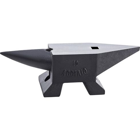 Happybuy Cast Iron Anvil, 22 Lbs/10kg, Large Countertop, Stable Base, High Hardness, for Shaping and Bending and Work, Black in Saudi Arabia