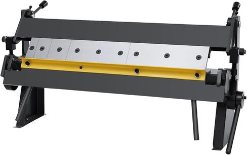 فرامل صندوقية ومقلاة معدنية محمولة 24 بوصة فرامل معدنية من الصفائح المعدنية 0-135 درجة زاوية انحناء قابلة للتعديل، فرامل يدوية معدنية صناعية لسطح المكتب مع سعة لوحة فولاذية خفيفة 20 جيجا للفولاذ الكربوني in Kuwait