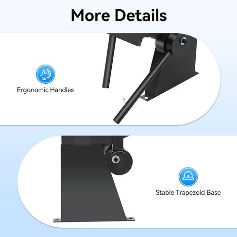 فرامل صندوقية ومقلاة معدنية محمولة 24 بوصة فرامل معدنية من الصفائح المعدنية 0-135 درجة زاوية انحناء قابلة للتعديل، فرامل يدوية معدنية صناعية لسطح المكتب مع سعة لوحة فولاذية خفيفة 20 جيجا للفولاذ الكربوني in Kuwait