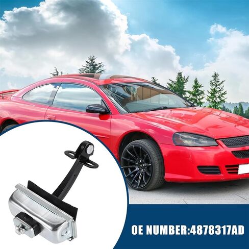 فحص فرامل الباب، محدد سدادة باب السيارة، لسيارة دودج، لسيارة ستراتوس ES 2.7L V6 2001، لسيارة ستراتوس R T SXT 2.4L L4 2.7L V6 2005 2006 حزام فحص الباب الأمامي الأيسر 4878317AD in Saudi Arabia