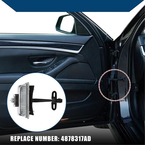 فحص فرامل الباب، محدد سدادة باب السيارة، لسيارة دودج، لسيارة ستراتوس ES 2.7L V6 2001، لسيارة ستراتوس R T SXT 2.4L L4 2.7L V6 2005 2006 حزام فحص الباب الأمامي الأيسر 4878317AD in Saudi Arabia