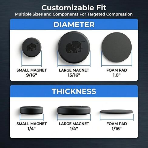 ضغط الجدرة للجُدرات - 4 قطع من مغناطيس الأذن القرنبيط مغطى بالسيليكون المضاد للحساسية - مشبك ضغط الجدرة لدعم تعافي القرنبيط in Kuwait