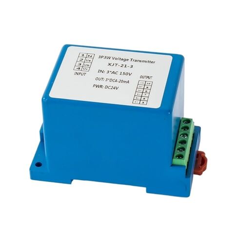 1pc AC Voltage Sensor Transmitter 0-100V 0-220V 0-380V 3 Phase 4-20mA 0-10V 0-5V RS485 3P3W 3P4W Voltage Transducer Transmitter(Input AC 0-500V,RS485) in Saudi Arabia
