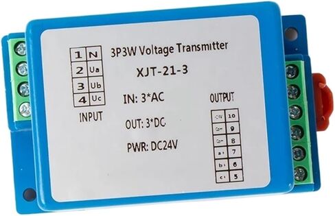 Output 0-10V AC Voltage Transmitter 0-100V 0-220V 0-380V 0-500V Three-Phase 3-Wire AC Voltage Sensor DC24V(Input 0-100v) in Saudi Arabia