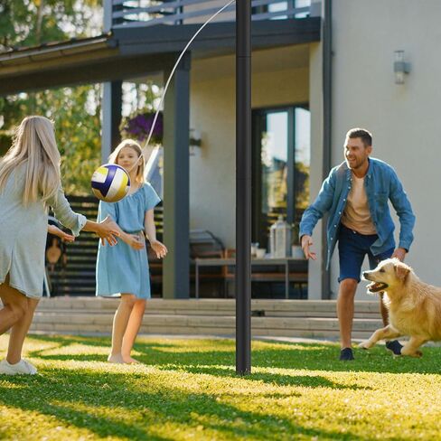 مجموعة كرة الحبل، كرة حبل وحبل بطول 12 قدمًا، عمود كرة حبل قابل للتعديل مع كرة حبل مطاطية ناعمة، مجموعة كرات حبل وحبل مع عمود للحديقة الخلفية في الهواء الطلق in Kuwait