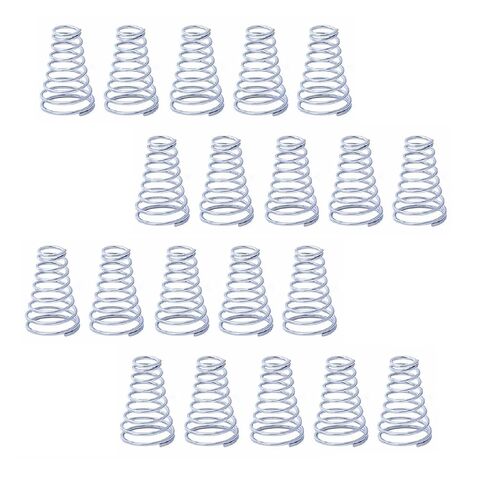 20 قطعة 304 برج من الفولاذ المقاوم للصدأ مخروطي زنبركي مخروطي مضغوط زنبركي مستدق زنبرك ضغط 5 ~ 30 مللي متر ارتفاع ضغط زنبركي صغير (الحجم: 0.8x12-20x30 مللي متر) in Kuwait