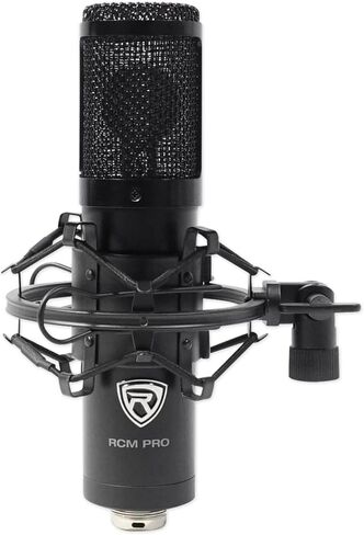Rockville Recording Studio Bundle: Rockshield 3 Mic Isolation Shield, Sound Dampening Foam, Rcm Pro Condenser Microphone, Rves05 Tripod Stand, Adjustable Height, 3-Items in Saudi Arabia