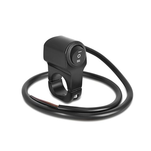 Wai Danie 22mm 7/8in Aluminium Aluminy Motorcycle Handbar Switch Headbar Switch Three Position Position Switch 12V Fog Spotlight Retro Switch للدراجة النارية ATV UTV Scourers Silver in Kuwait