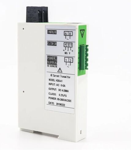 1pcs 85-265VAC DC Power Ac Current Transmitter Dc4-20Ma Rated Output Current Transformer Sensor with Zero and Span Adjustment(in 0-5A AC_Output 0-10V) in Saudi Arabia