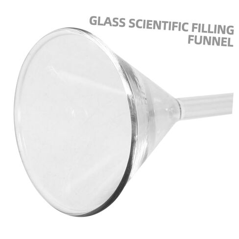 BESTYASH 3pcs Glass Filter Funnel Laboratory Scientific Triangular Stem Funnels Glass for Precise Pouring and Transfer of Essences and Extracts in Kuwait