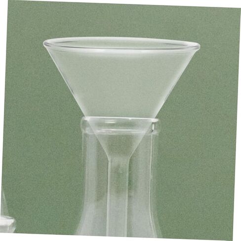 BESTYASH 3pcs Glass Filter Funnel Laboratory Scientific Triangular Stem Funnels Glass for Precise Pouring and Transfer of Essences and Extracts in Kuwait