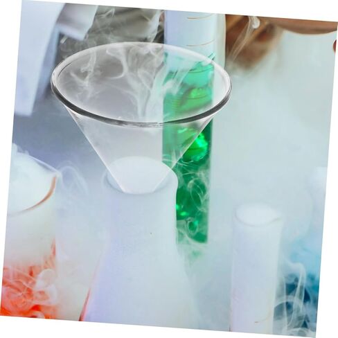BESTYASH 3pcs Glass Filter Funnel Laboratory Scientific Triangular Stem Funnels Glass for Precise Pouring and Transfer of Essences and Extracts in Kuwait